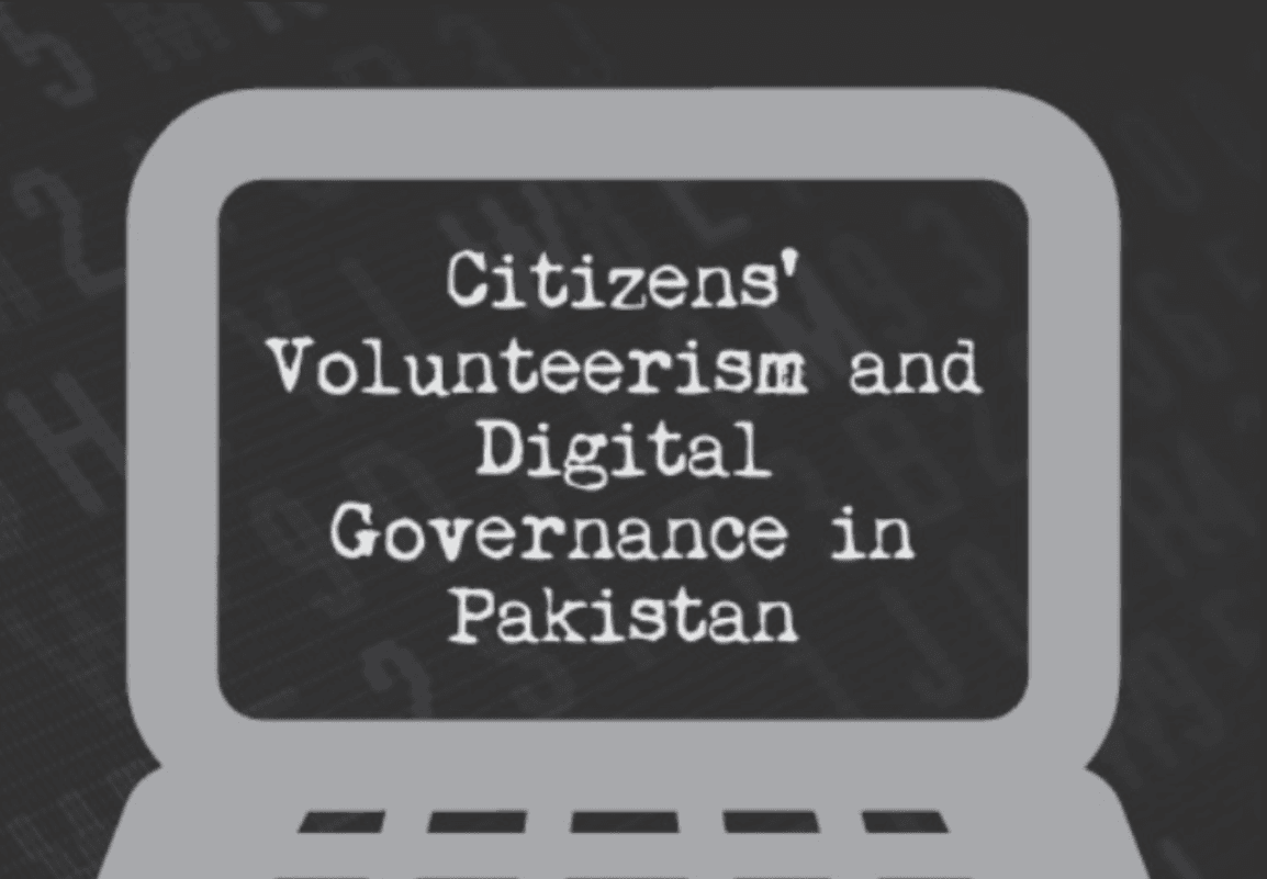 Citizens' Volunteerism & Digital Governance in Pakistan book cover